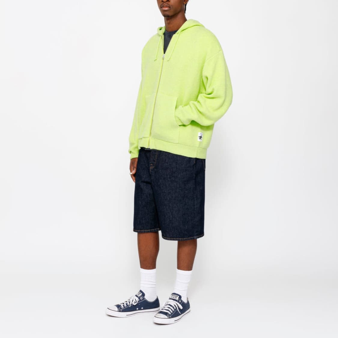 스투시 후드집업 25시즌 라임 상품이미지2