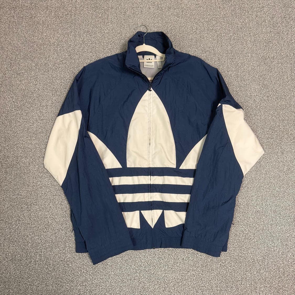 아디다스 빅 트레포일 파이어버드 바람막이 블루 2XL 윈드브레이커 상품이미지1