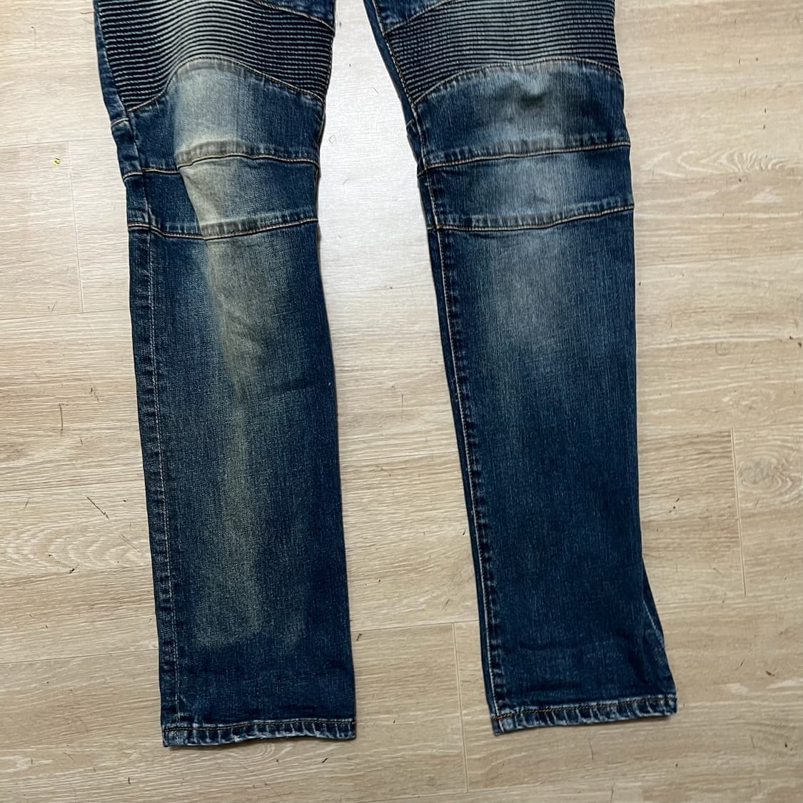 발망 워싱 데님 바이커 팬츠 상품이미지3