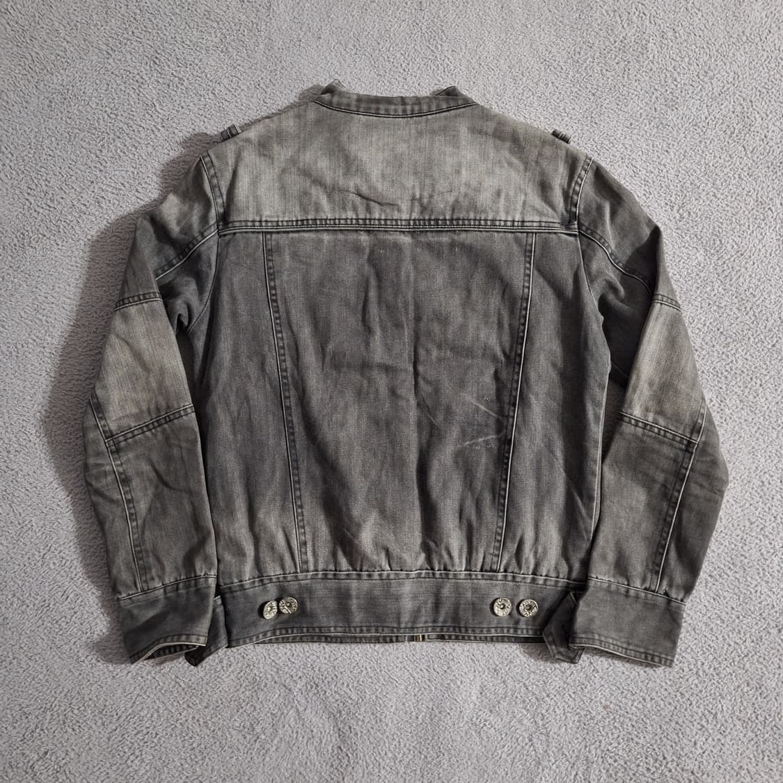 Vintage biker denim jacket 상품이미지3