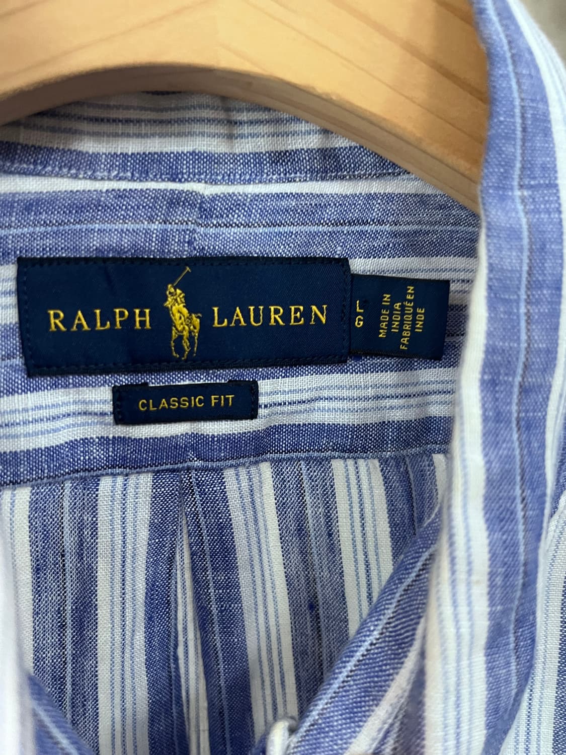 POLO RALPH LAUREN LINEN STRIPE SHIRT 상품이미지5