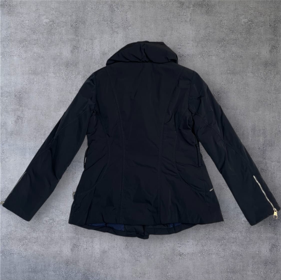 비올란티 Violanti 딥네이비 하이넥 더블버튼 다운 패딩 자켓 42 상품이미지7