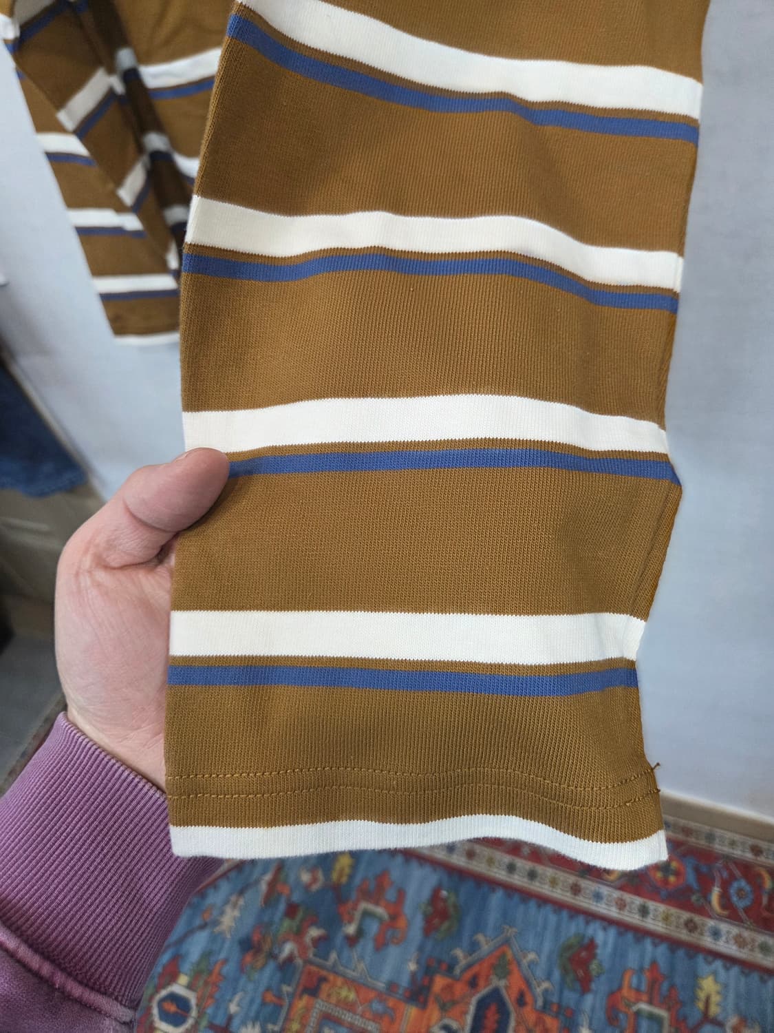 후아유 스트라이프 카라긴팔 m 상품이미지4