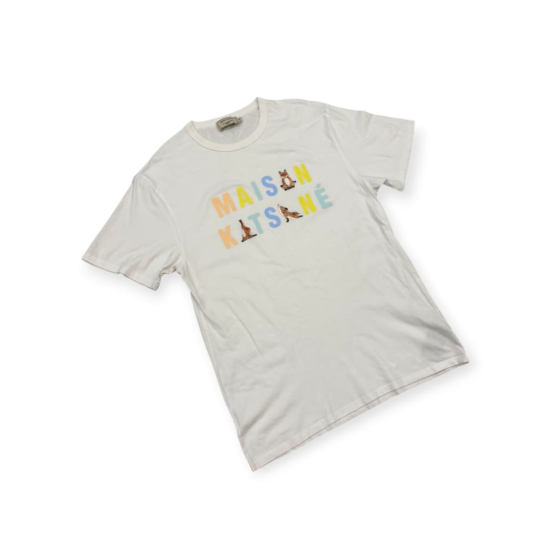 메종키츠네 로고 화이트 티셔츠 상품이미지1