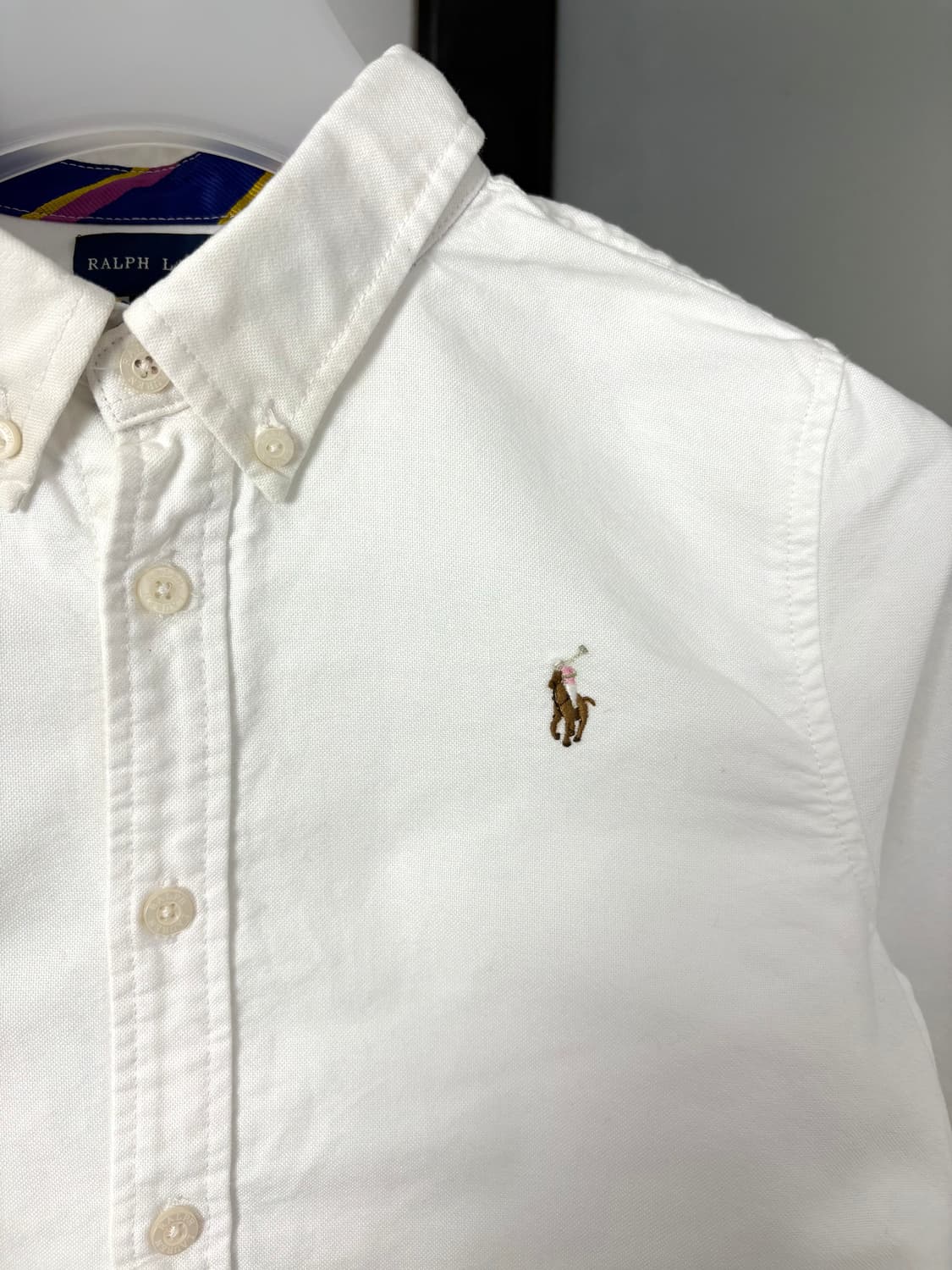  [XS]POLO 화이트 여성 옥스포드 셔츠  상품이미지5