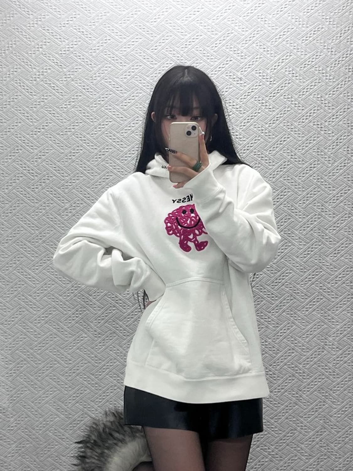 산드로 빈티지 캐주얼 키치 드로잉 약기모 후드티 105 C10228 상품이미지1