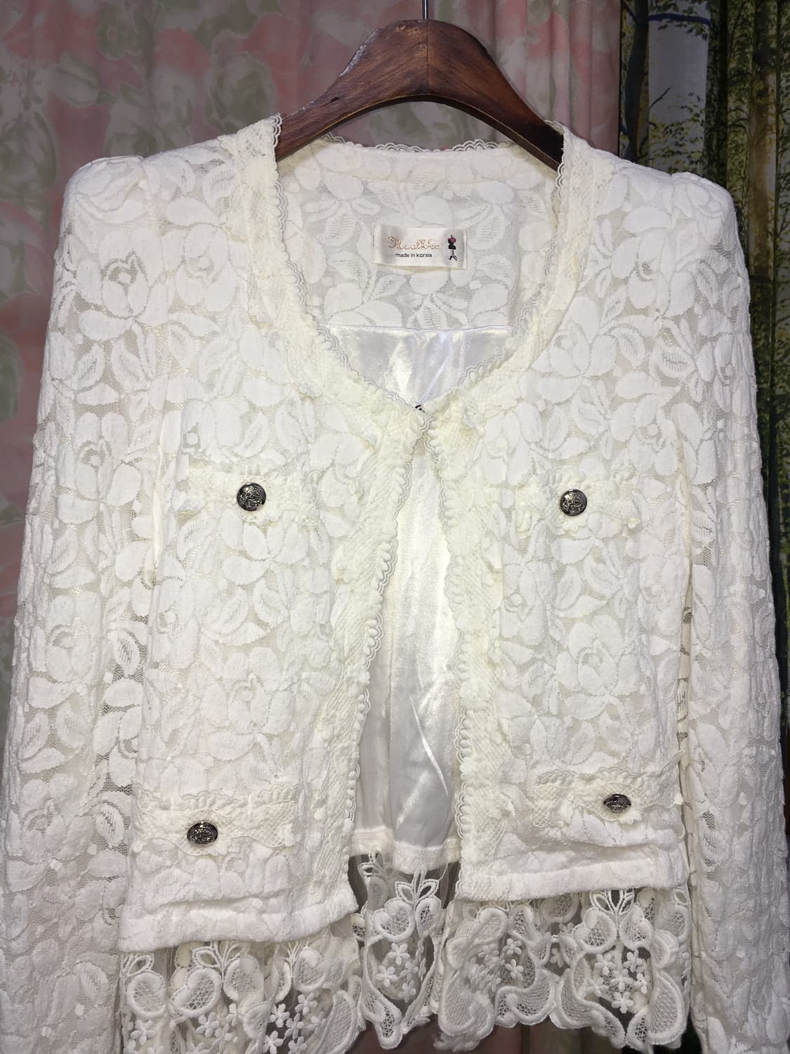 레이스 트위드풍 자켓 상품이미지4