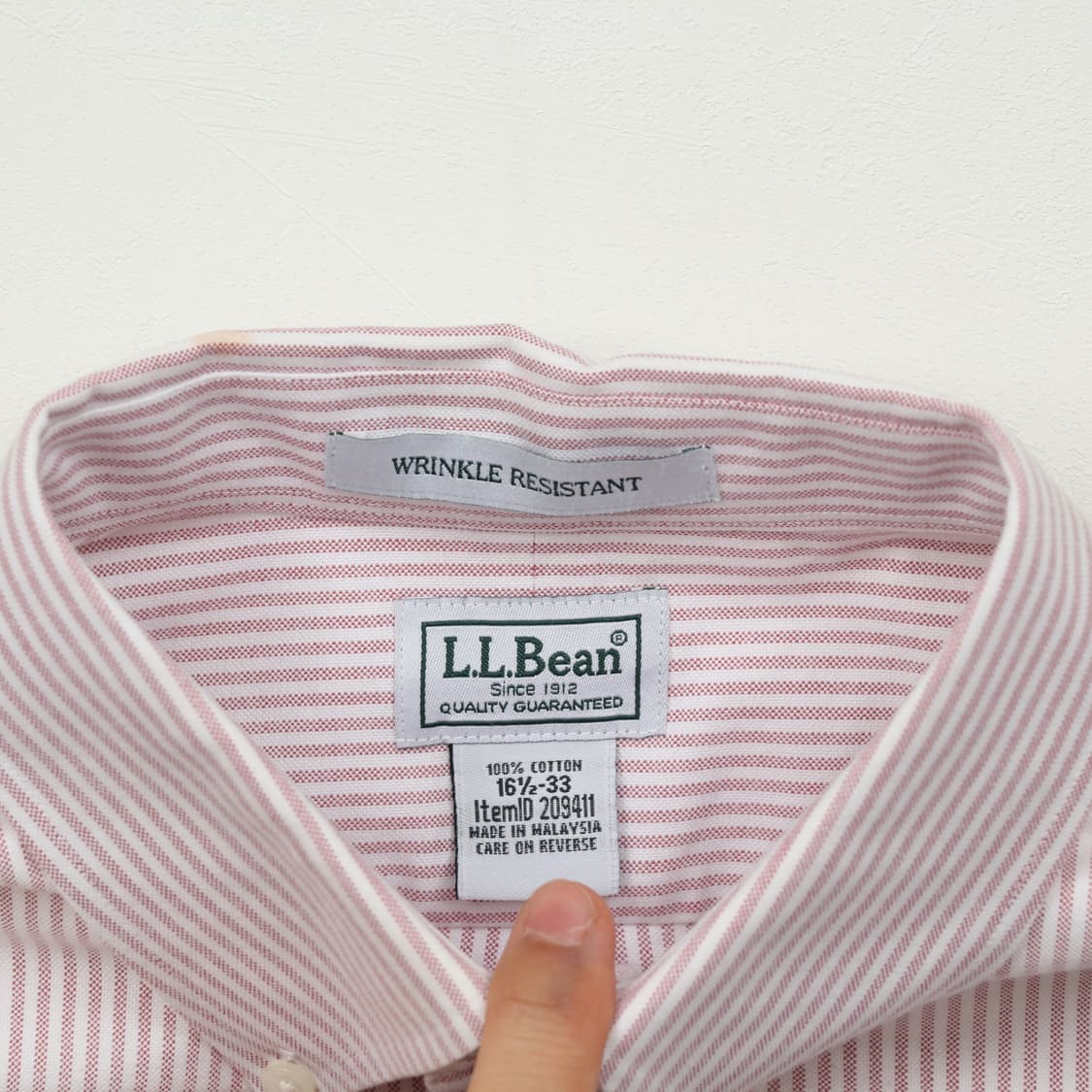 엘엘빈 스트라이프 셔츠 XL A1156 상품이미지3