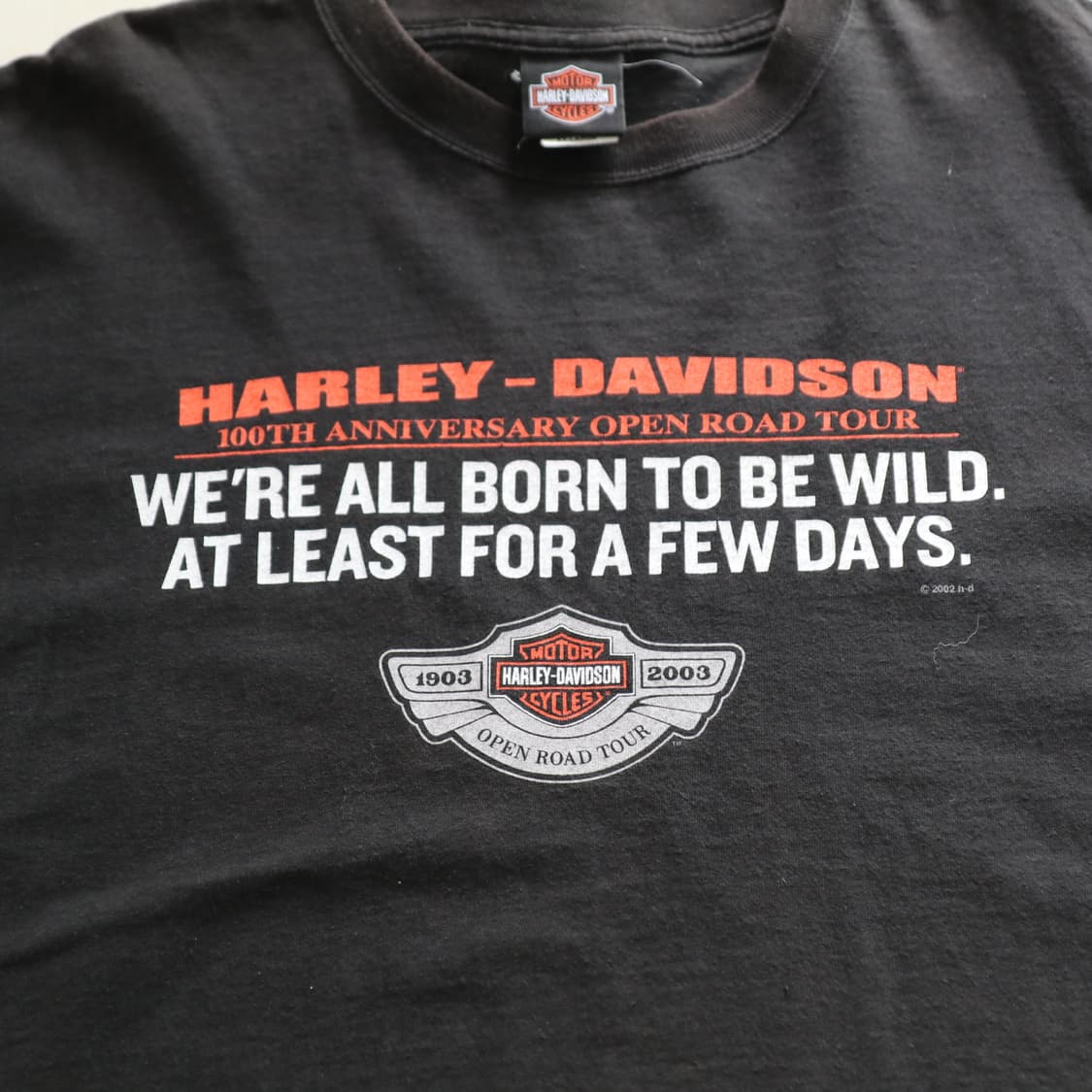 00s 할리데이비슨 100주년 기념 반팔티 (2XL) 상품이미지2