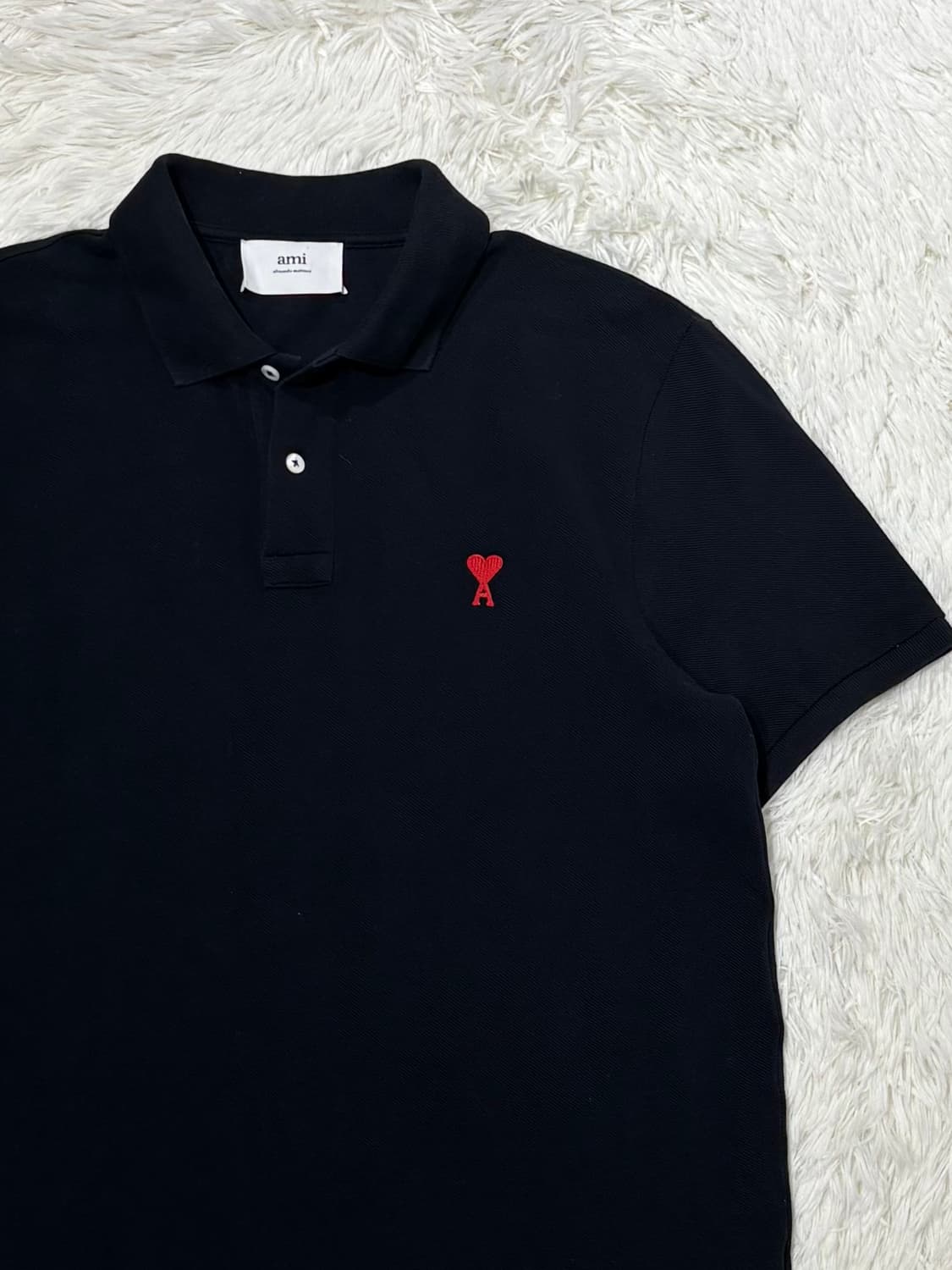 아미 스몰하트 반팔 카라티 상품이미지5