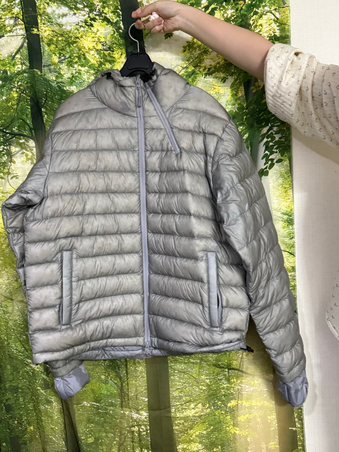 산산기어 서픽스 푸퍼 자켓 그레이 - 24FW 상품이미지1