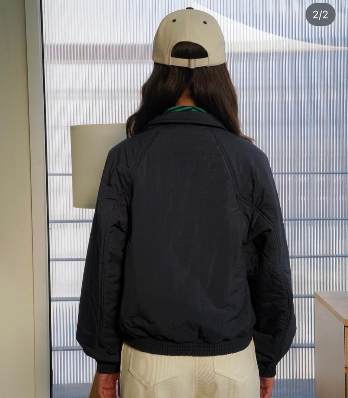 예디 아카이브 bomber padding jumper navy (구) 상품이미지2