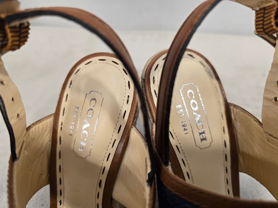 거의새거) 코치 데님 힐 샌들 225 상품이미지8