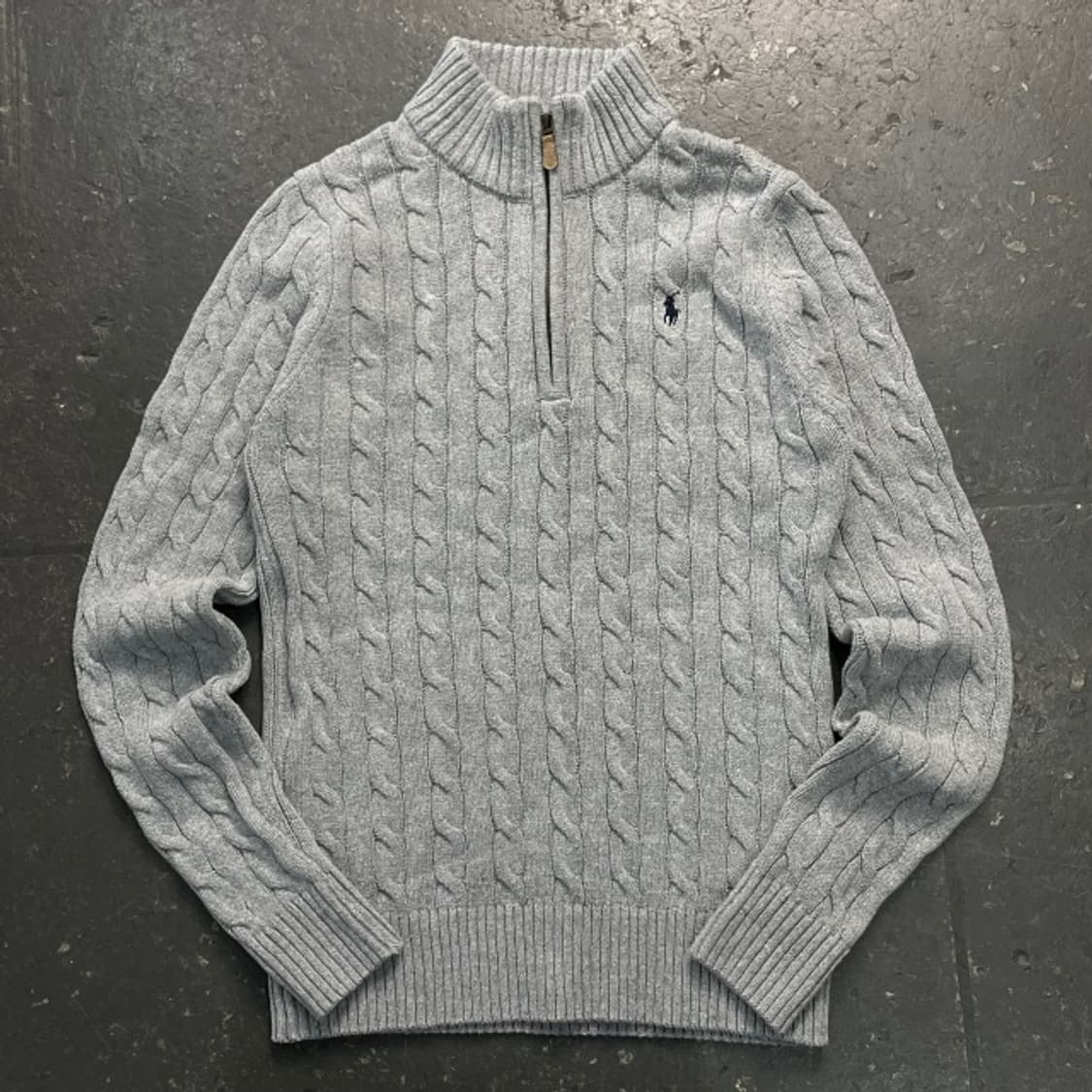 95 폴로 랄프로렌 꽈배기 반집업 니트 상품이미지1