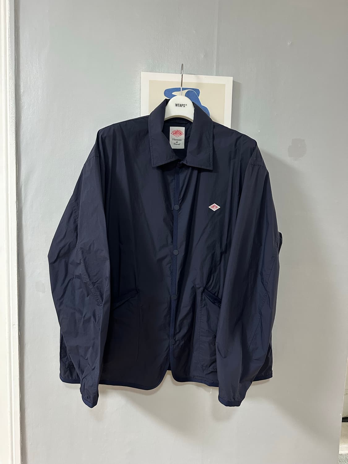 단톤 나일론 스포츠 자켓 네이비  상품이미지1