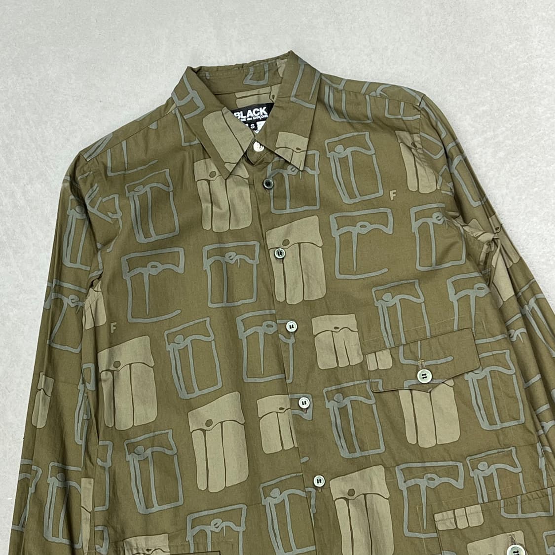 꼼데가르송 패턴 셔츠 s09010 상품이미지3