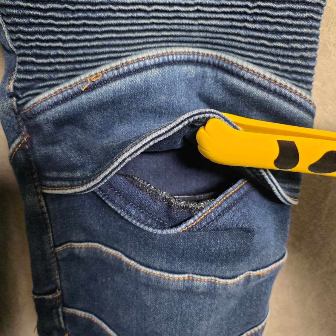 새상품!!바이크 보호대 청바지 바이커진 ♡코미네♡ 라이더 청바지 3XL 상품이미지6