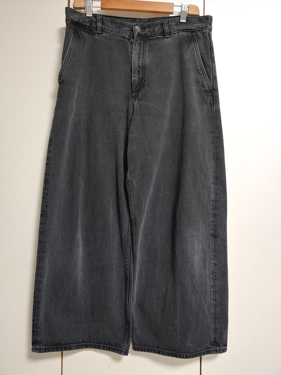 코스 COS 블랙데님 배럴 와이드레그 팬츠 상품이미지5