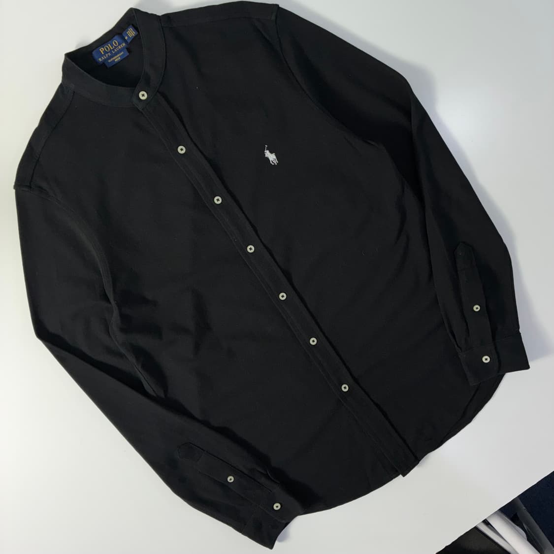 Polo  폴로 랄프로렌 자수 코튼 차이나카라 메쉬 셔츠 니트가디건   상품이미지2