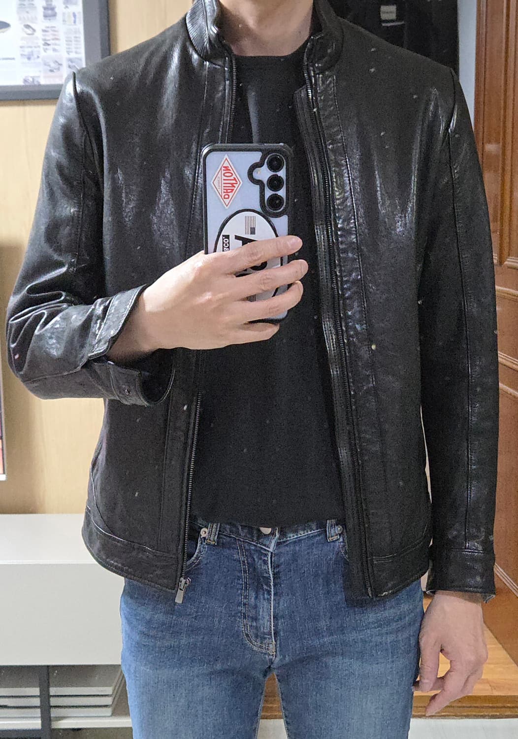 (착샷) 지오지아 양가죽 자켓 상품이미지9