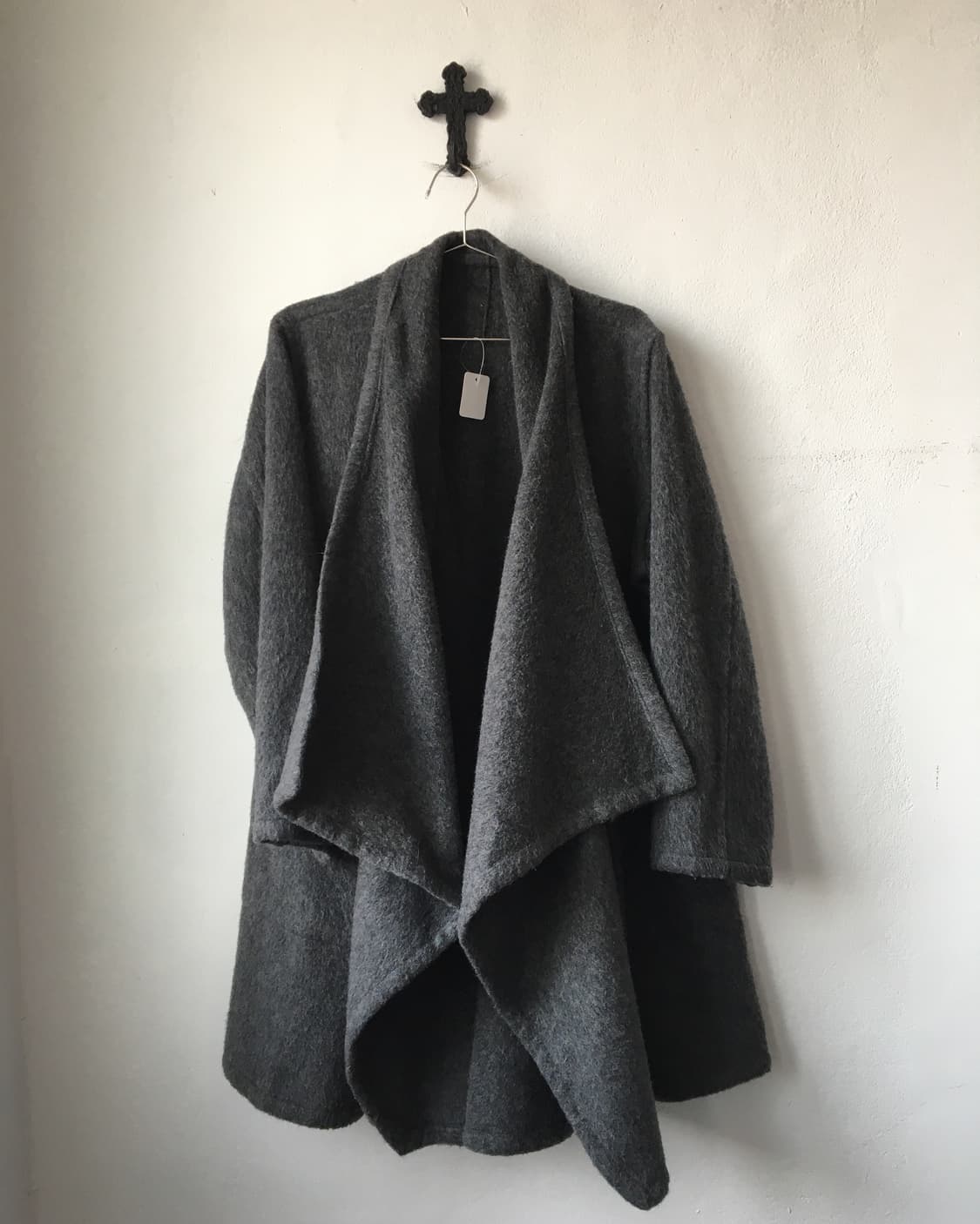 Woolen drape open coat 상품이미지2