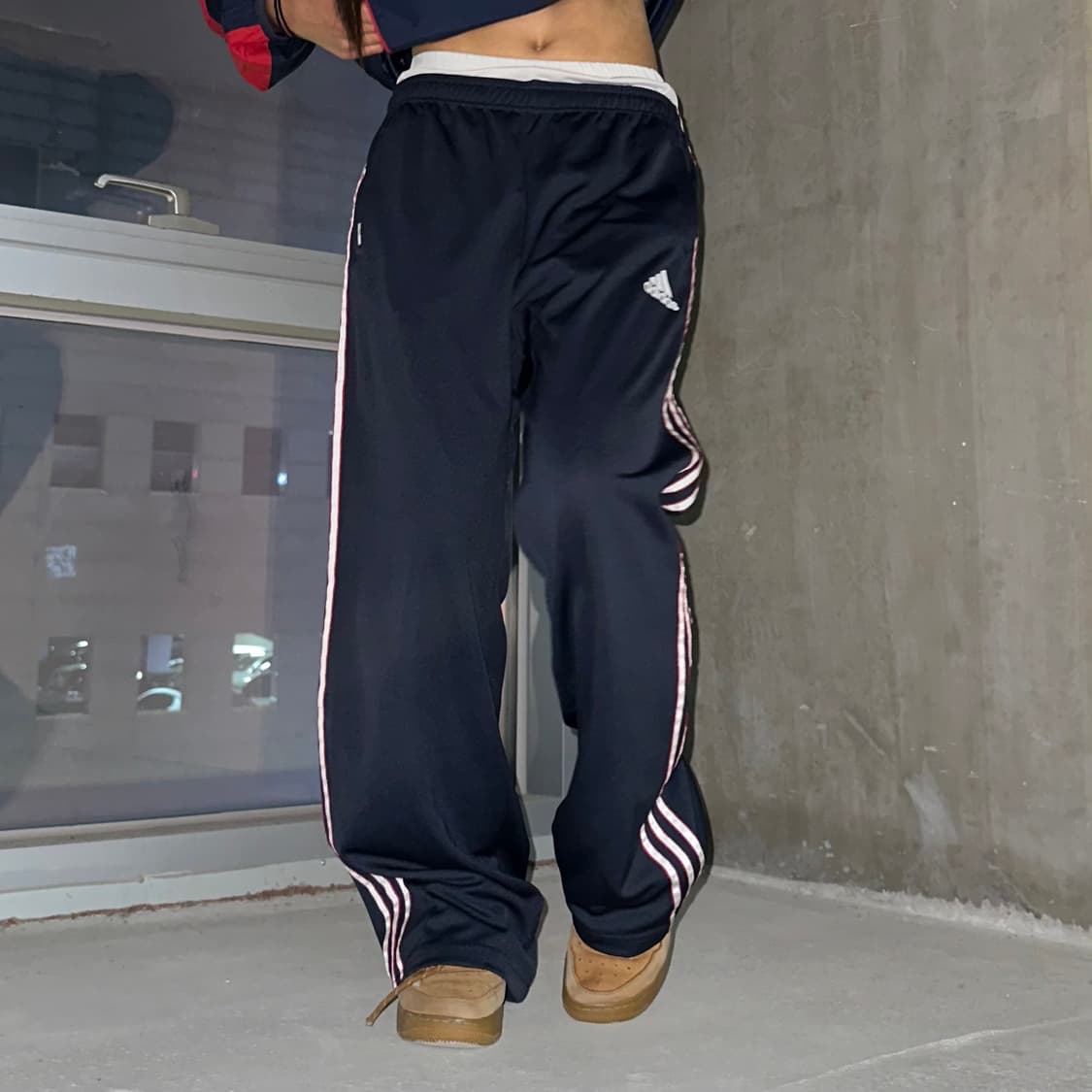 adidas red&white line Track pants 상품이미지2