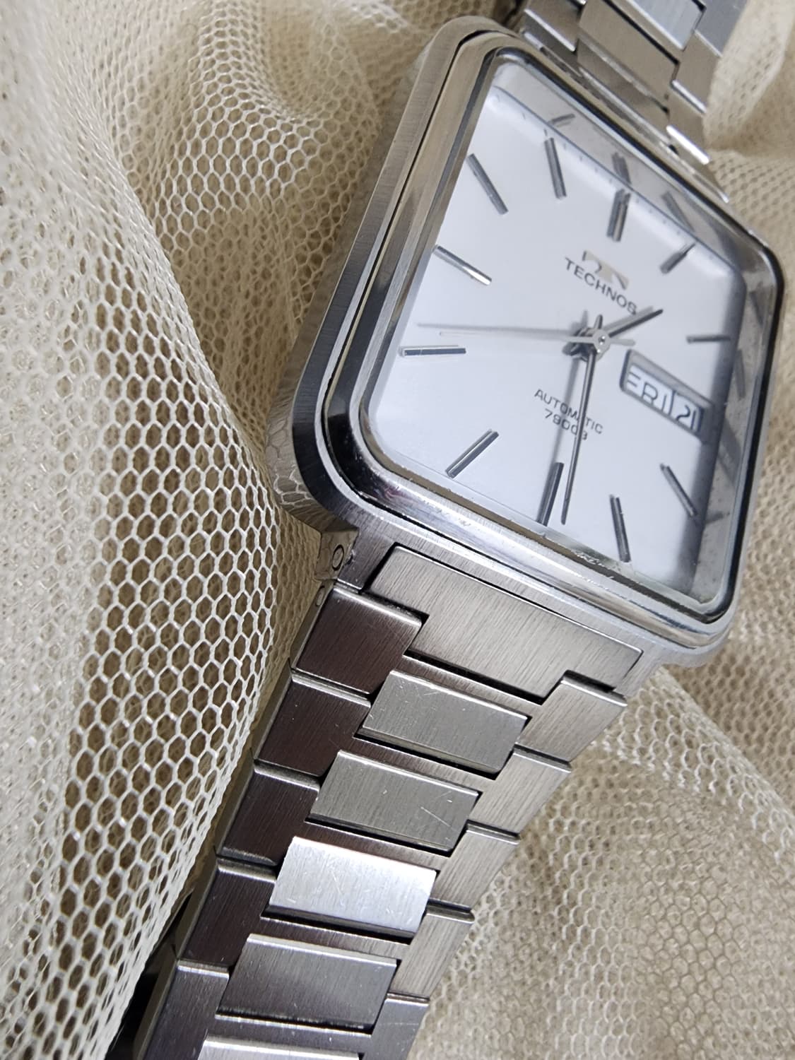 스위스 테크노스 79003 사각 오토매틱 빈티지시계 상품이미지8
