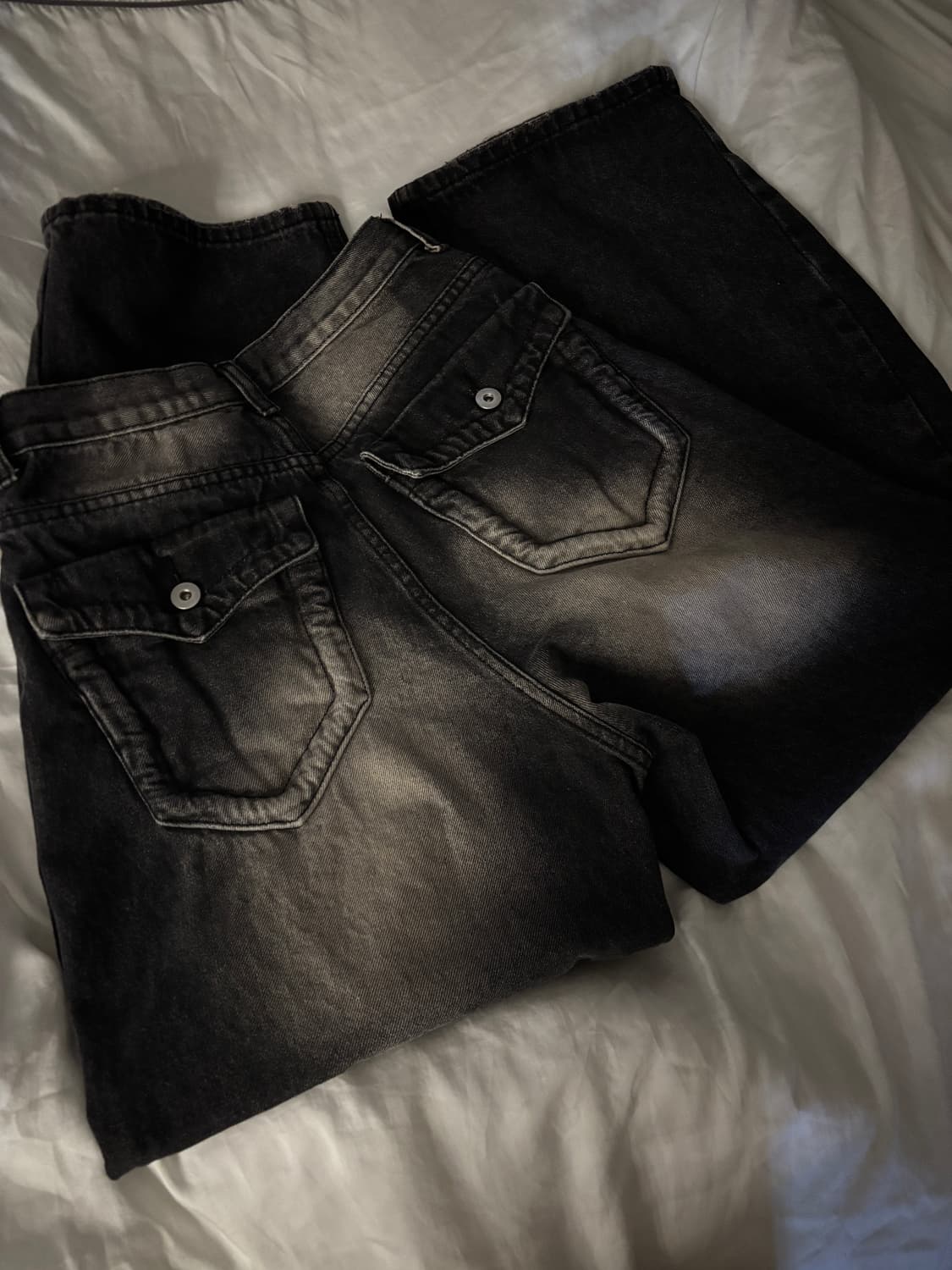 힙포켓 데님 흑청 상품이미지1