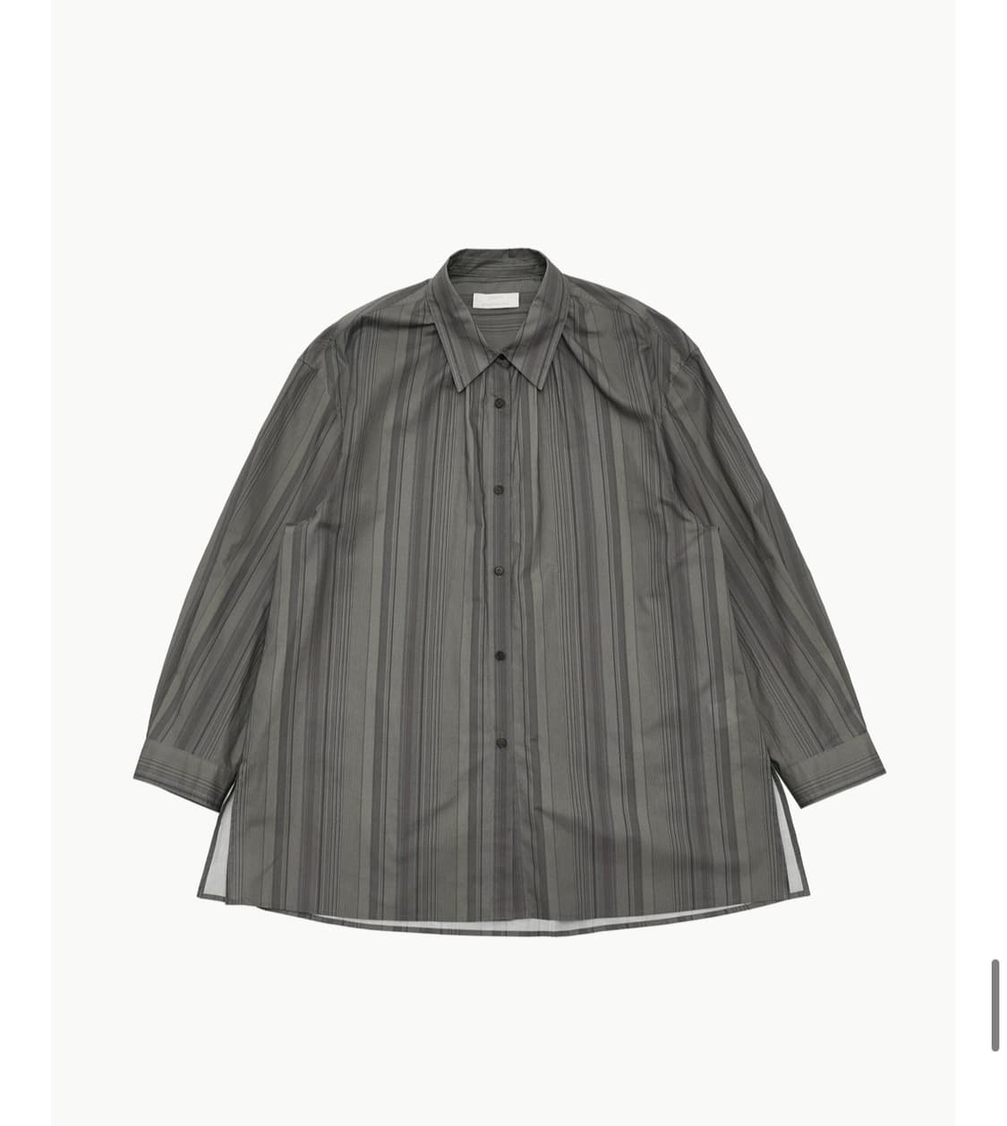 아모멘토 넥셔링 오버사이즈 스트라이프 셔츠 상품이미지1