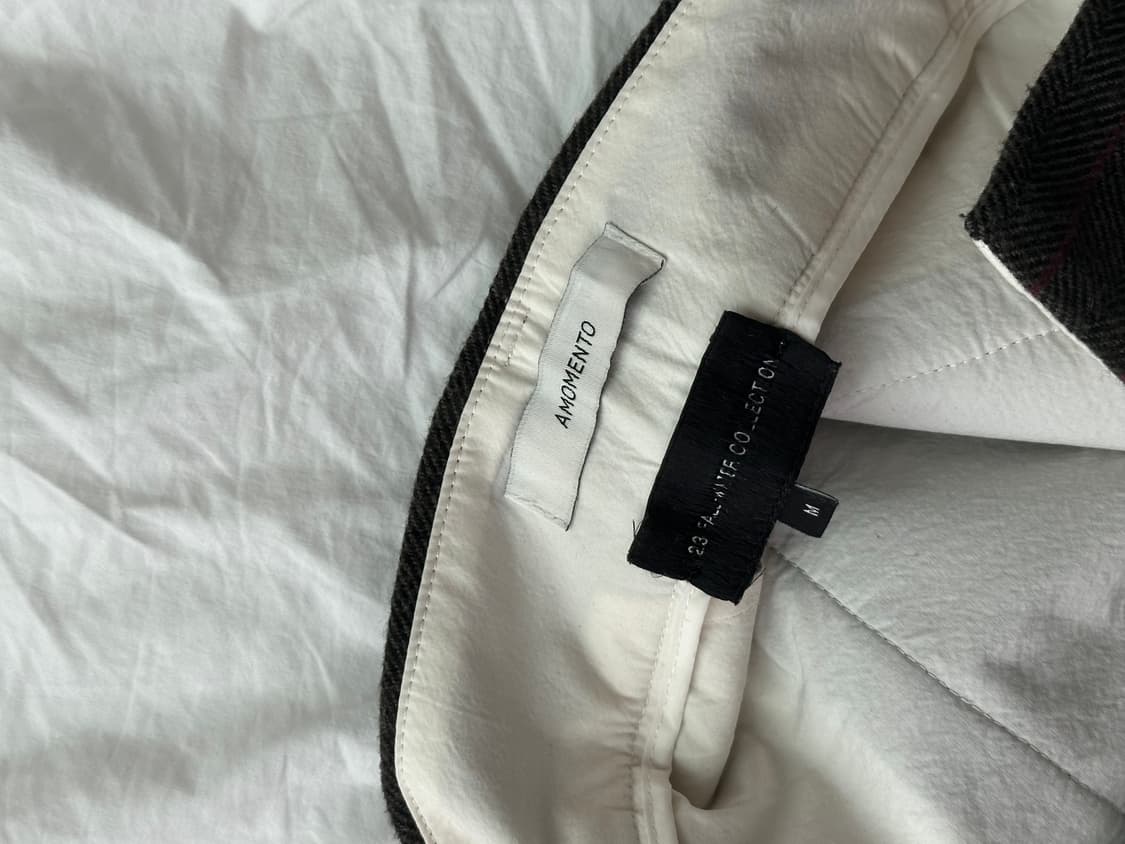 아모멘토 울 스트라이프 마틴 팬츠 슬랙스 M 상품이미지2