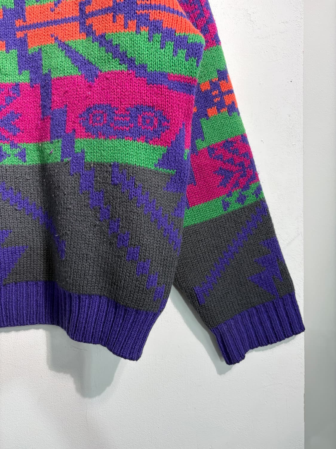 [L] 90s 노르딕 크롭니트  상품이미지5