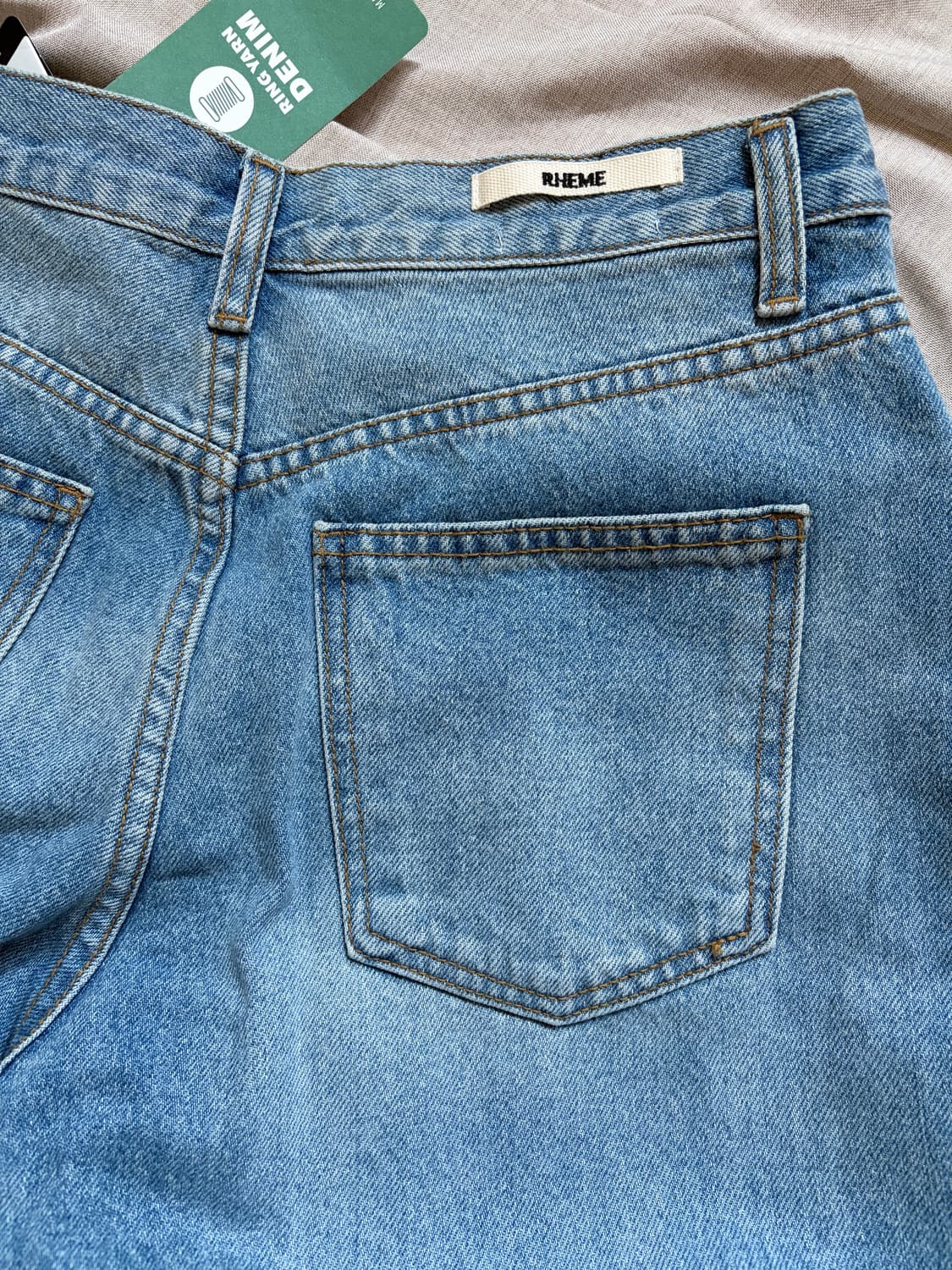 RHEME 리임 와이드 핀턱 데님 팬츠 상품이미지5