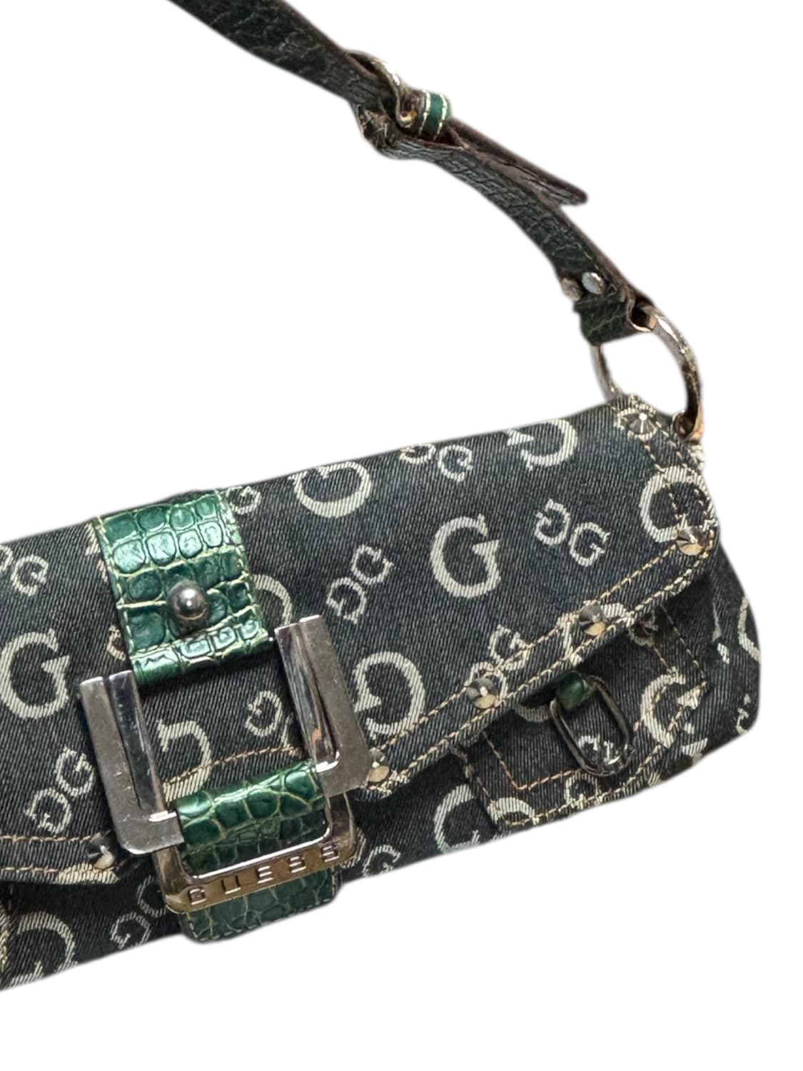 guess 게스 y2k 데님 버클 숄더백 상품이미지6