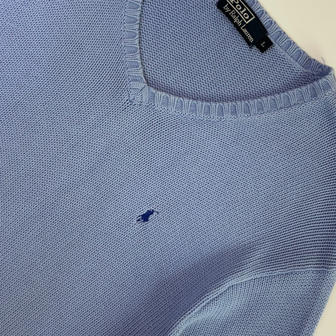 Polo 폴로 랄프로렌 라벤더 코튼 니트 상품이미지3