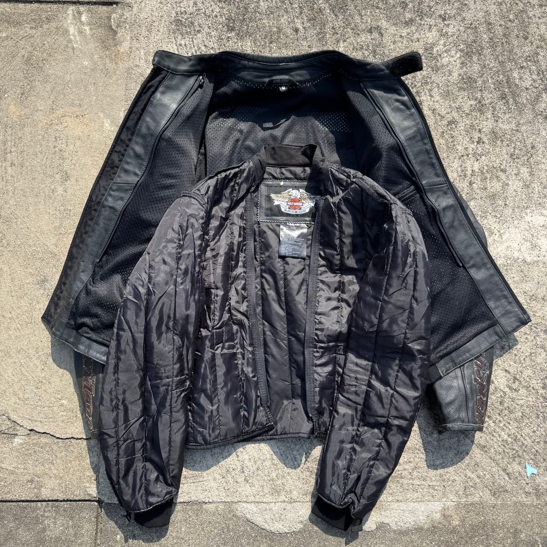 [M~L] 할리데이비슨 싱글 라이더 가죽 자켓 상품이미지4