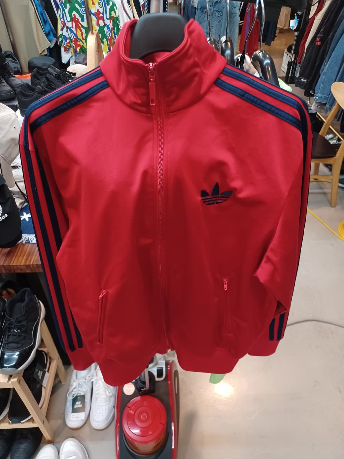 아디다스 파이어버드 트랙탑 져지 빨네이비 95 상품이미지4