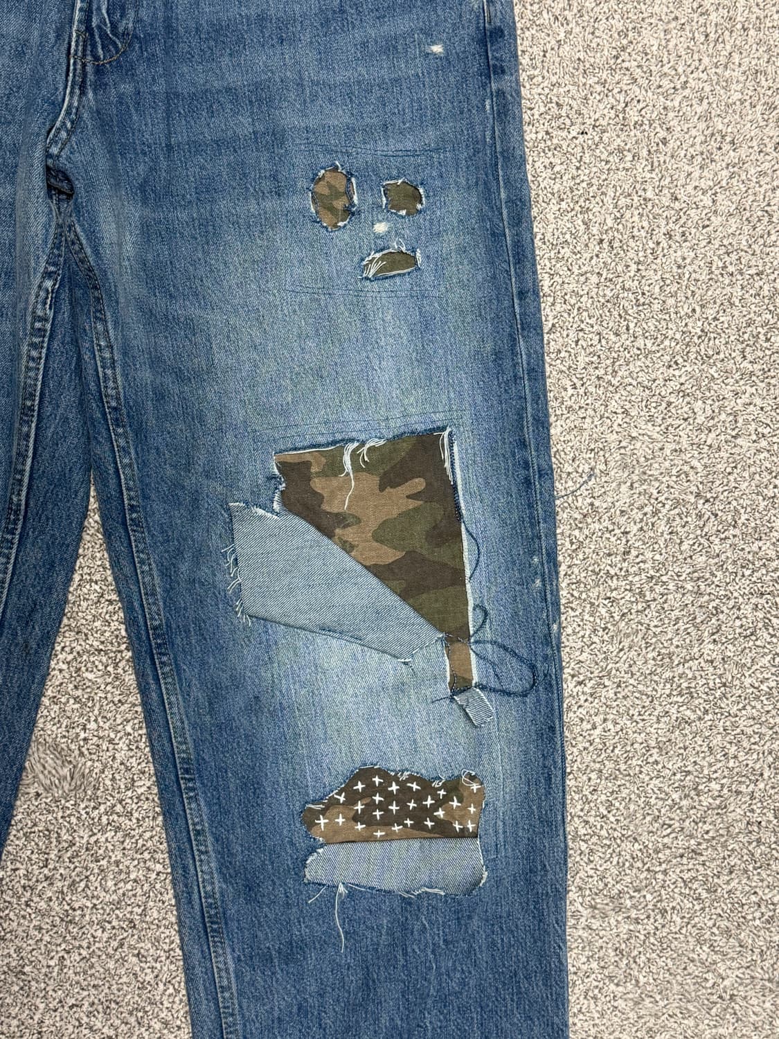 Rework Baggy Camo denim pants 상품이미지7