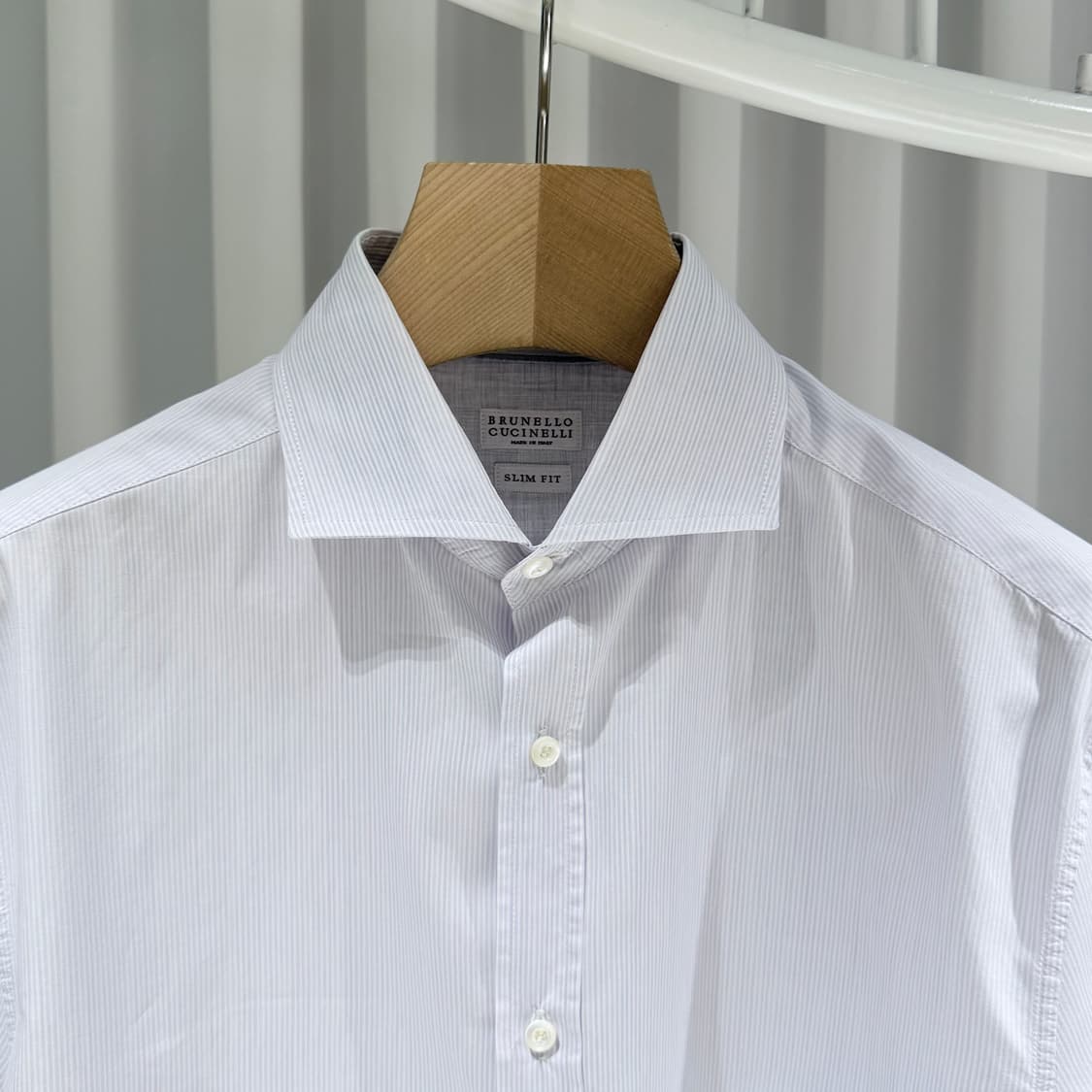 (A+/L) / 브루넬로 쿠치넬리 스트라이프  코튼 셔츠 상품이미지4