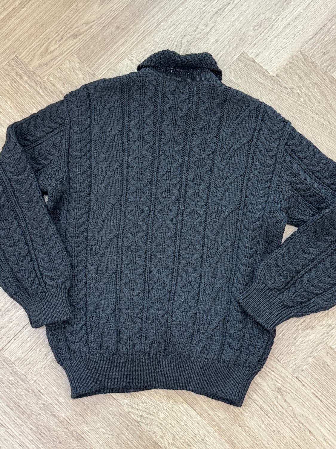 케리울른밀즈 피셔맨 카라 가디건 상품이미지6