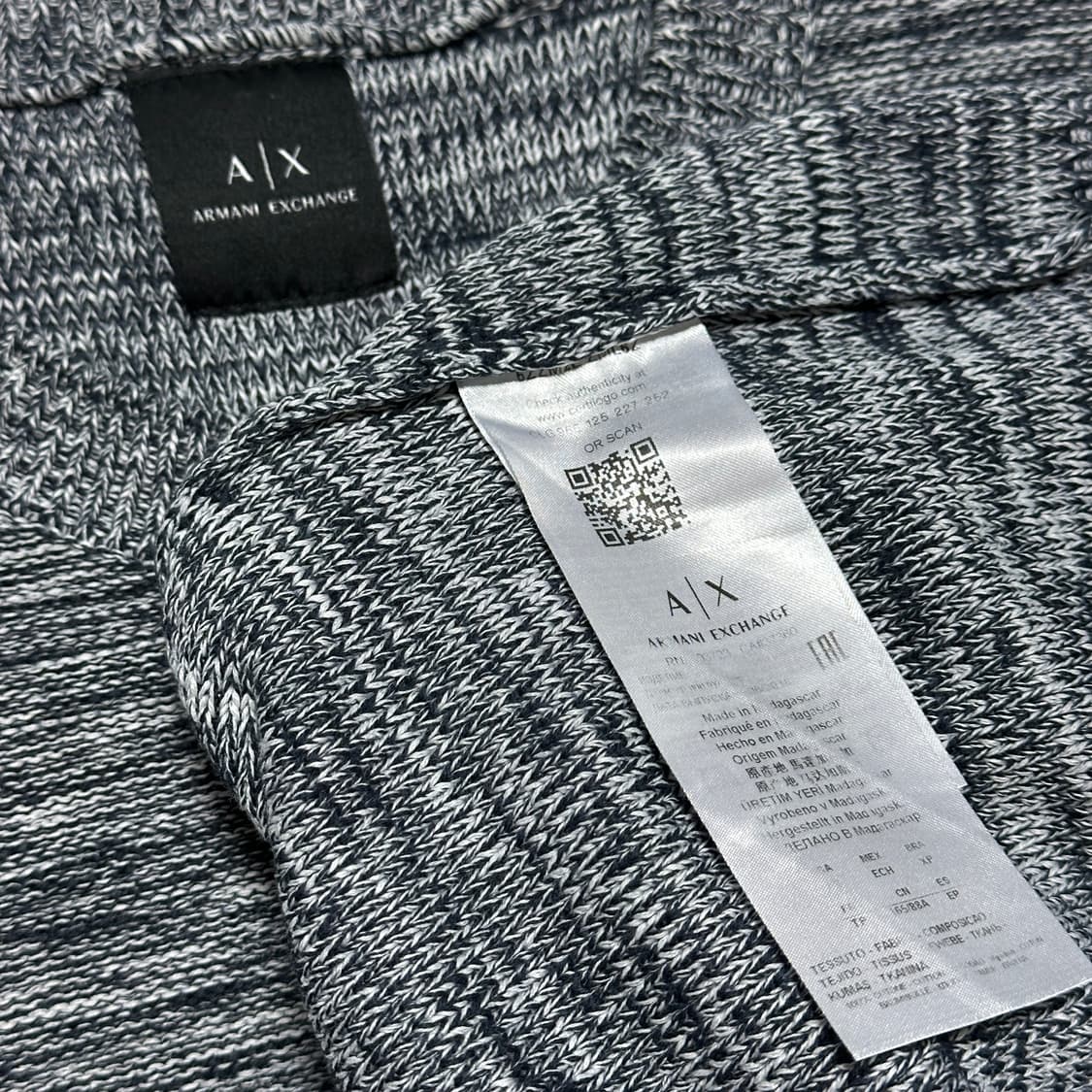 [XS] 아르마니 익스체인지 배색 니트 상품이미지4