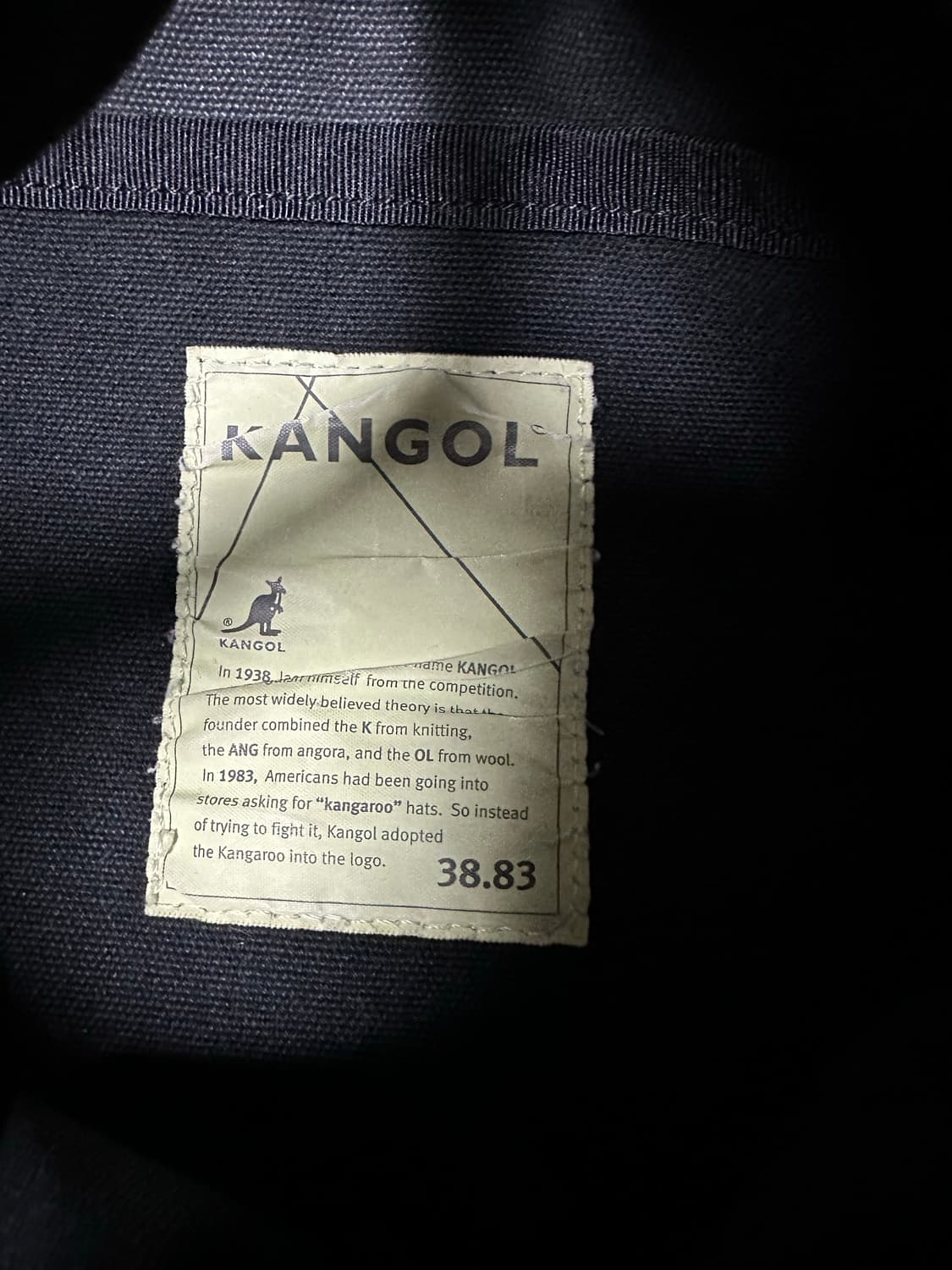 캉골 블랙 캔버스 토트백 상품이미지3