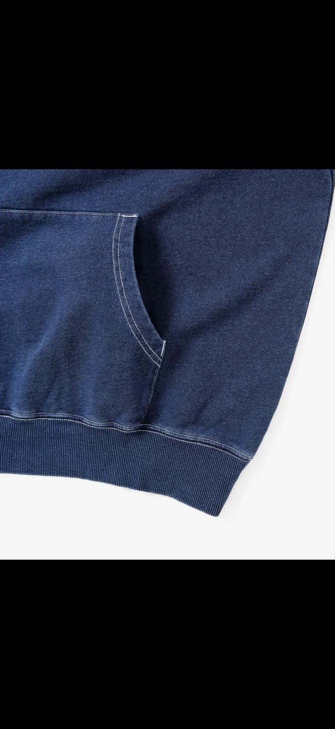 디스이즈네버댓 Indigo Dyed Hoodie 후드티 상품이미지3