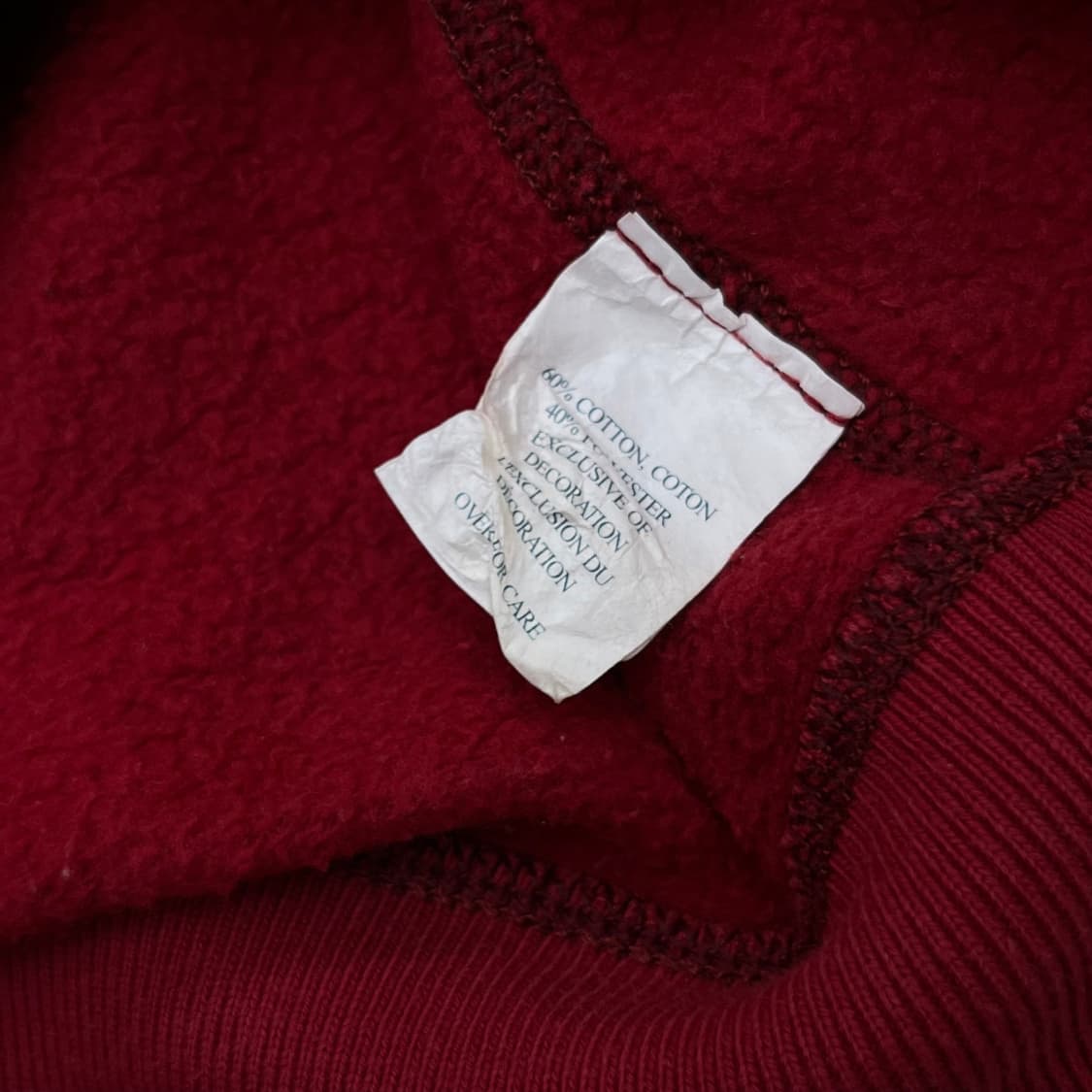 아베크롬비 딱붙핏 패치로고 레드 후드집업 S 상품이미지7