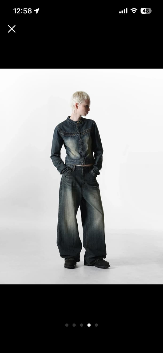 BLACKUP 디뮤어 데님 자켓 상품이미지5