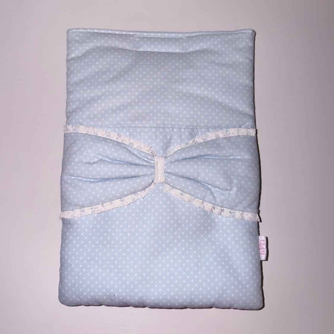 124u 레이스 리본 프릴 도트 아이패드 태블릿 파우치 엔젤코어 상품이미지1