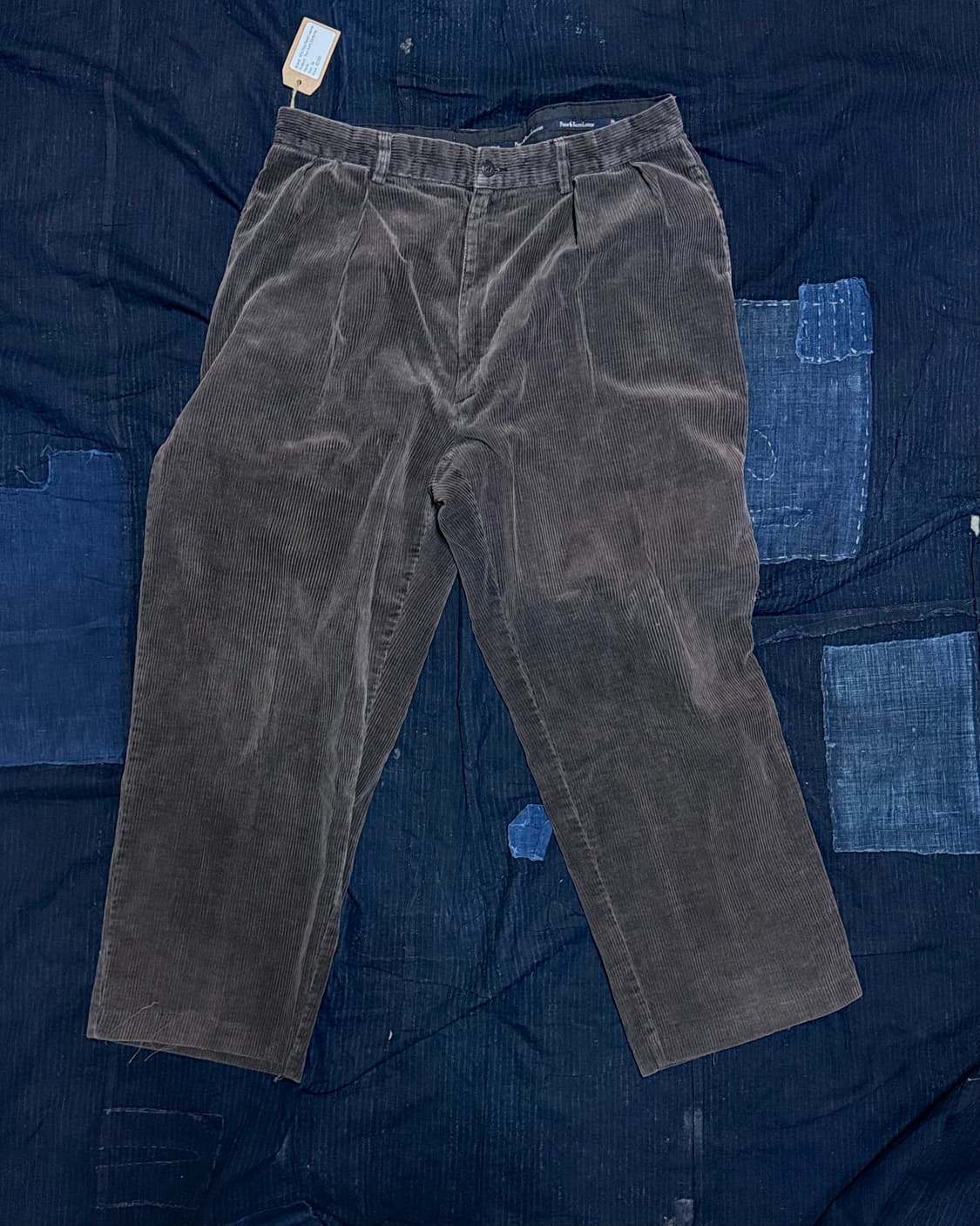 90‘s 폴로 랄프로렌 투턱 코듀로이 앤드류 팬츠 34 [초코] 상품이미지1