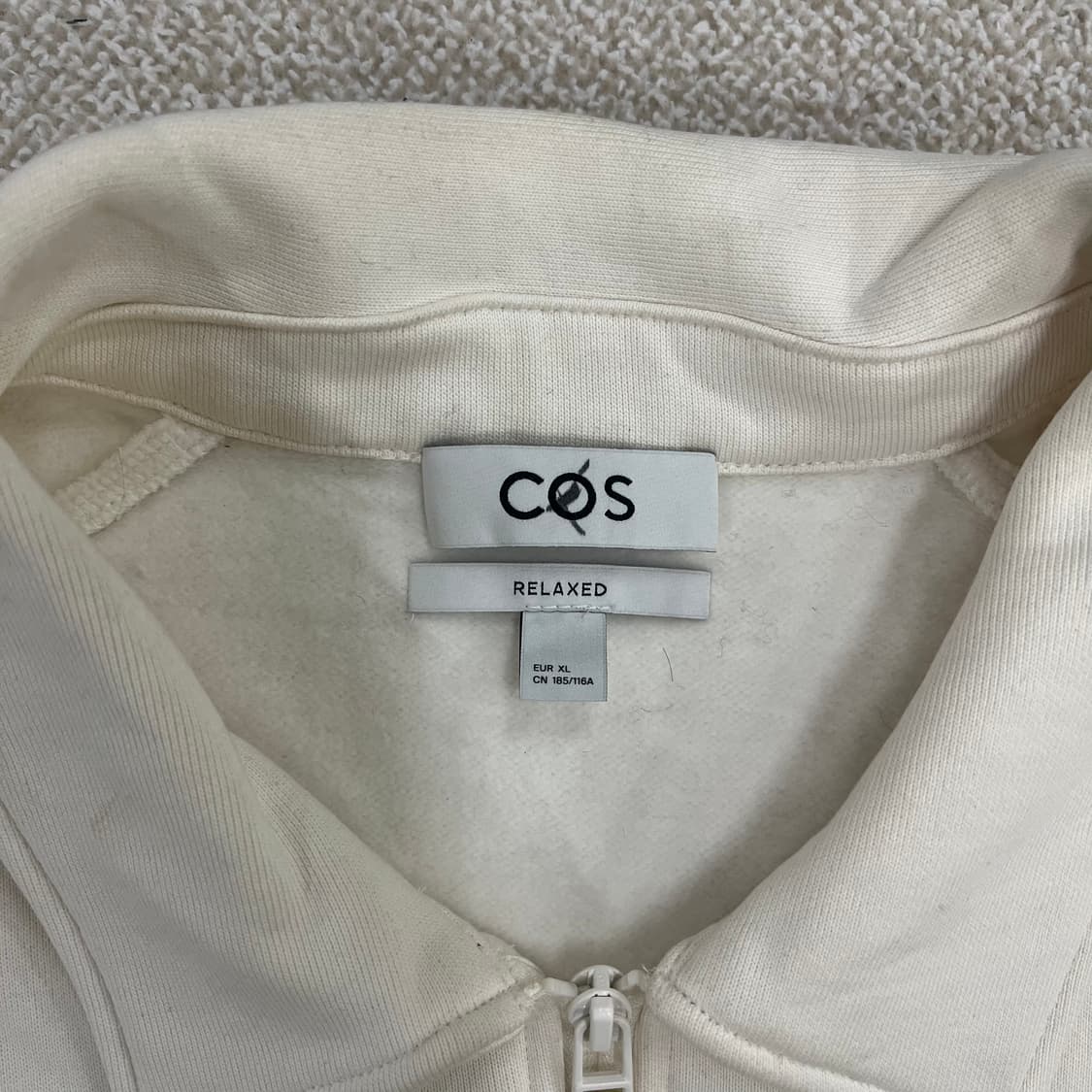 [XL] 코스 릴렉스핏 코튼 하프집업 맨투맨 스웻셔츠 0107M1 상품이미지2