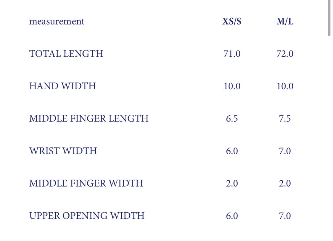 [XS/S,M/L]팔로마울 Flake 벌룬 장갑/네이비 상품이미지5