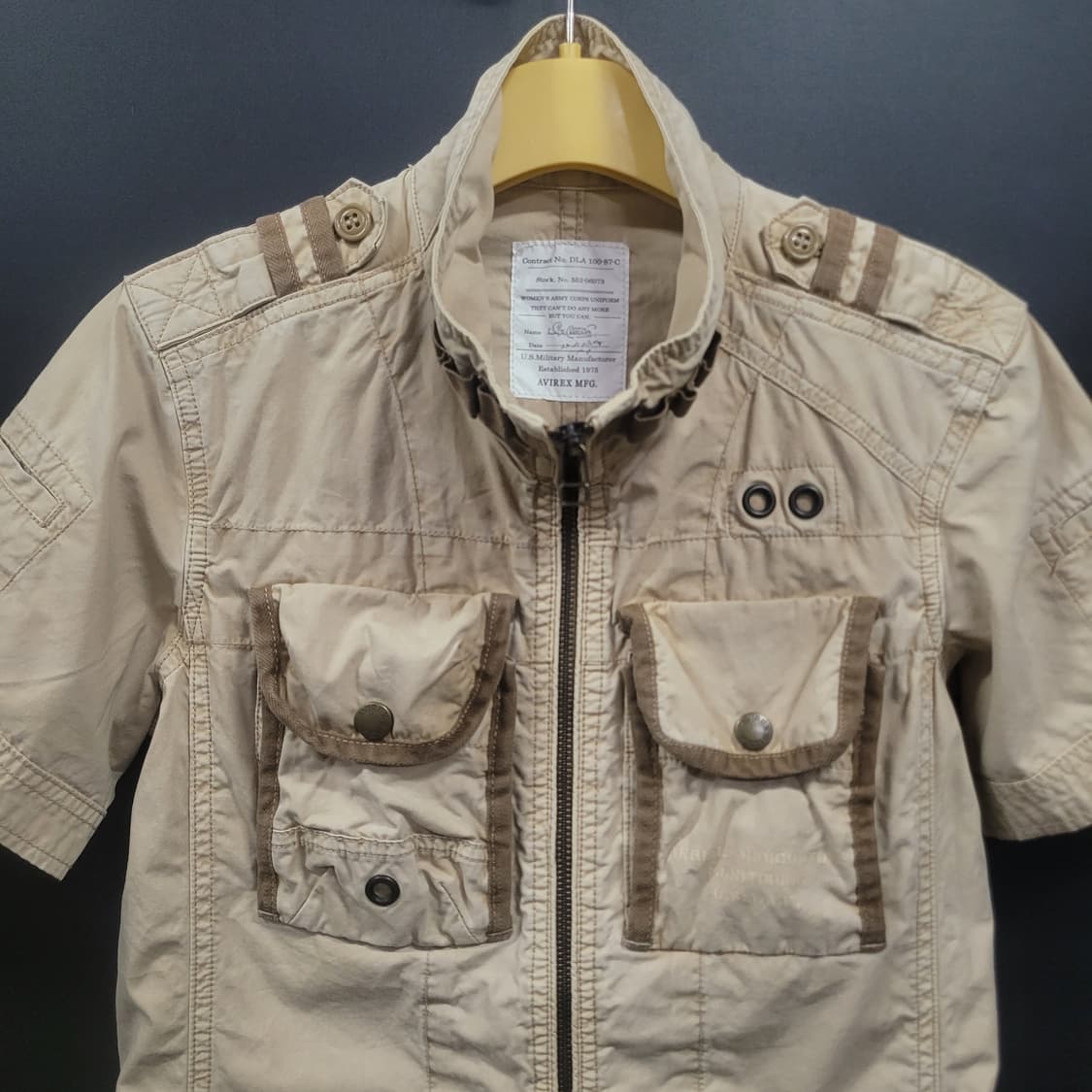 AVIREX 아비렉스 빈티지 아카이브 반팔 집업 자켓  상품이미지2