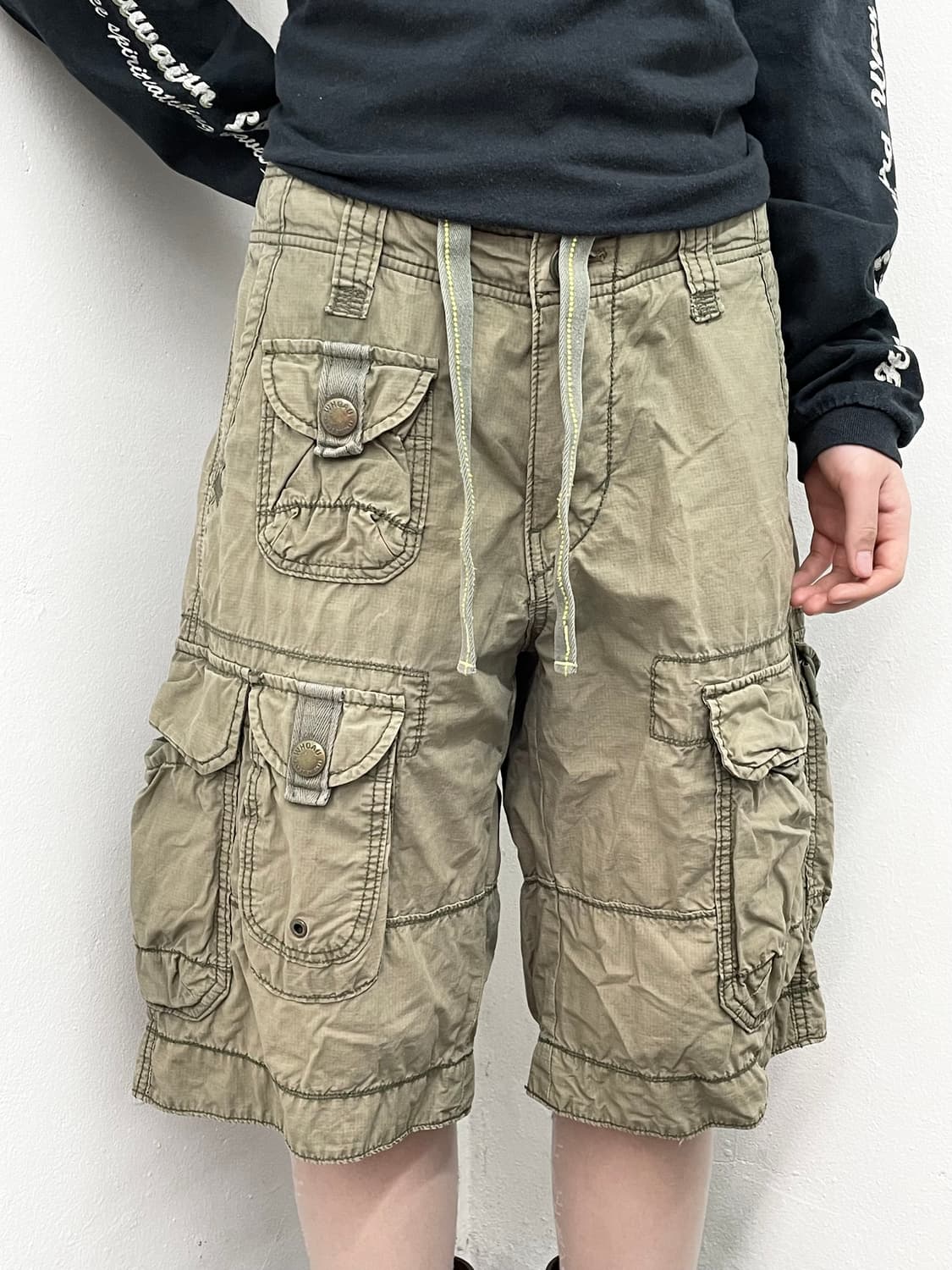 멀티포켓 카키 카고팬츠 상품이미지6